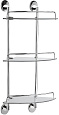 Полка Haiba HB1607-3 стеклянная 3-яруснаяс круглыми ножками Полка Haiba HB1607-3 стеклянная 3-яруснаяс круглыми ножками
