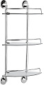 Полка Haiba HB1607-3 стеклянная 3-яруснаяс круглыми ножками Полка Haiba HB1607-3 стеклянная 3-яруснаяс круглыми ножками
