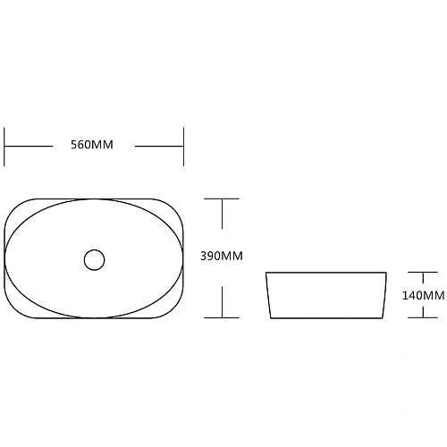 Раковина Ceruttispa CR2691 560х390х140 накладная, черный матовый, овальная Раковина Ceruttispa CR2691 560х390х140 накладная, черный матовый, овальная