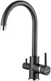 Смеситель для кухни Paulmark ESSEN Es213211-BLM черный Смеситель для кухни Paulmark ESSEN Es213211-BLM черный
