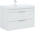 Тумба под раковину Aquanet Ирис New 90 белый глянец 00336311 подвесная Тумба под раковину Aquanet Ирис New 90 белый глянец 00336311 подвесная