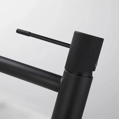 Смеситель для раковины Vincea Desire VBF-1D2MB черный Смеситель для раковины Vincea Desire VBF-1D2MB черный