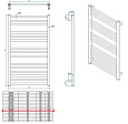 Полотенцесушитель электрический Grota Classic 63 x 90 см полированный Classic 630*900-e-p Полотенцесушитель электрический Grota Classic 63 x 90 см полированный Classic 630*900-e-p