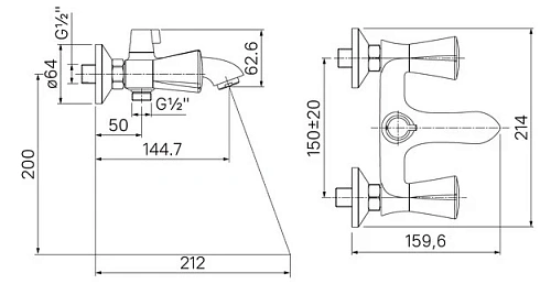 Смеситель для ванны IDDIS Bounce (BOUSB02i02WA) Смеситель для ванны IDDIS Bounce (BOUSB02i02WA)