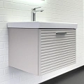 Тумба с раковиной Comforty Касабланка-60 00-00019249 серый шелк раковина Moduo 60 Тумба с раковиной Comforty Касабланка-60 00-00019249 серый шелк раковина Moduo 60