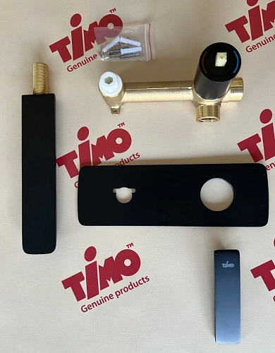 Смеситель для раковины Timo Helmi 4071/03SM встраиваемый черный Смеситель для раковины Timo Helmi 4071/03SM встраиваемый черный