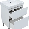 Тумба под раковину Aquanet Вега 60 00344121 напольная, белый глянец Тумба под раковину Aquanet Вега 60 00344121 напольная, белый глянец