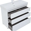 Тумба под раковину Aquanet Nova Lite 100 белый глянец (3 ящика) 00302478 Тумба под раковину Aquanet Nova Lite 100 белый глянец (3 ящика) 00302478