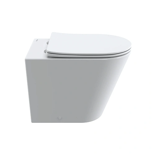 Унитаз приставной BelBagno FLAY-TOR BB1003CB-TOR/SC безободковый с сиденьем и смывом TORNADO Унитаз приставной BelBagno FLAY-TOR BB1003CB-TOR/SC безободковый с сиденьем и смывом TORNADO