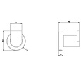Крючок Gessi Accessories 38921-149 Крючок Gessi Accessories 38921-149