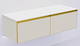 Тумба под раковину Armadi Art QUATRO 790-M2-140(70+70)-CM-MG+L 140 см (70+70) CASHMERE профиль MATT GOLD Тумба под раковину Armadi Art QUATRO 790-M2-140(70+70)-CM-MG+L 140 см (70+70) CASHMERE профиль MATT GOLD