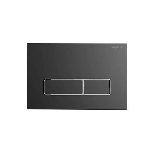 Клавиша смыва Aquatek KDI-0000065 HC-1 оружейная сталь матовая ободок хром Клавиша смыва Aquatek KDI-0000065 HC-1 оружейная сталь матовая ободок хром