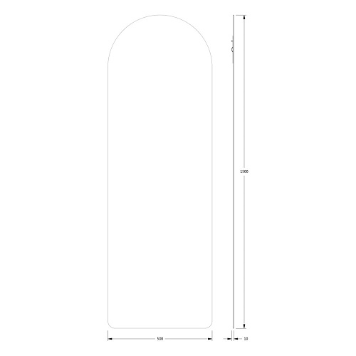 Зеркало Evoform Primary BY 0103 50х150 см со шлифованной кромкой Зеркало Evoform Primary BY 0103 50х150 см со шлифованной кромкой