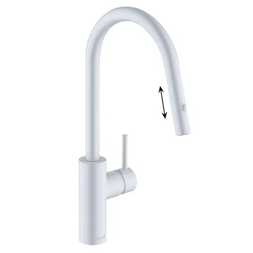 Смеситель для кухни Kludi E-GO VOICE 423005377 белый матовый Смеситель для кухни Kludi E-GO VOICE 423005377 белый матовый