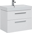 Тумба с раковиной Aquanet Nova 75 белый (2 ящика) 00245254 Тумба с раковиной Aquanet Nova 75 белый (2 ящика) 00245254
