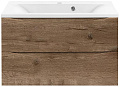 Тумба под раковину Vincea Mia 750 подвесная, 2 выкатных ящика soft close, V.Oak VMC-2MA750VO Тумба под раковину Vincea Mia 750 подвесная, 2 выкатных ящика soft close, V.Oak VMC-2MA750VO
