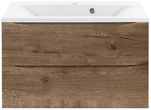 Тумба под раковину Vincea Mia 750 подвесная, 2 выкатных ящика soft close, V.Oak VMC-2MA750VO Тумба под раковину Vincea Mia 750 подвесная, 2 выкатных ящика soft close, V.Oak VMC-2MA750VO