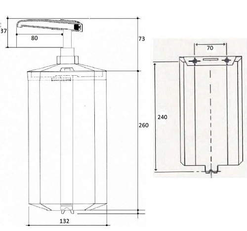 Дозатор жидкого мыла Nofer Automativ Evo 03039.B, хром Дозатор жидкого мыла Nofer Automativ Evo 03039.B, хром