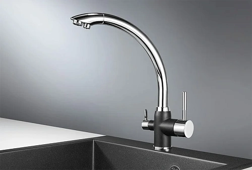 Смеситель для кухни Granula 3167, XРОМ/ЧЁРНЫЙ Смеситель для кухни Granula 3167, XРОМ/ЧЁРНЫЙ