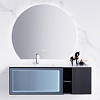 Картинка анонса товара «тумба с раковиной orans bc-9013-1200l pw цвет: pu030, раковина art marble (white) (800x550x400) 90131200l»