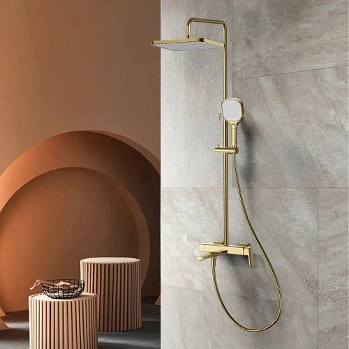 Душевая система Raglo R30.24.03, золотой сатин Душевая система Raglo R30.24.03, золотой сатин