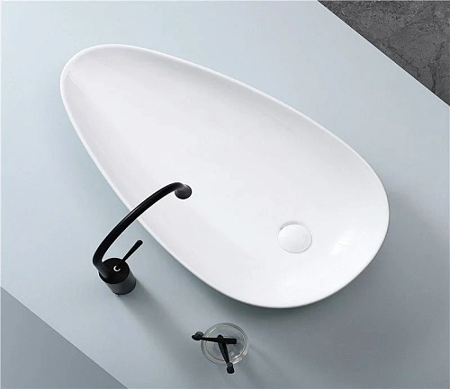 Раковина CeramaLux 7862 накладная, белый Раковина CeramaLux 7862 накладная, белый