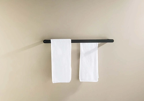 Полотенцедержатель Aquatek ЛИРА AQ4430MB черный матовый Полотенцедержатель Aquatek ЛИРА AQ4430MB черный матовый