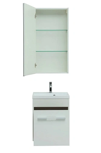 Комплект мебели Aquanet Августа 50 белый (ручка хром) 00287679 Комплект мебели Aquanet Августа 50 белый (ручка хром) 00287679