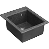 Кухонная мойка Aquaton Линеа 43 1A732932LW210 из литого мрамора, графит Кухонная мойка Aquaton Линеа 43 1A732932LW210 из литого мрамора, графит