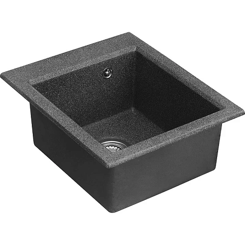 Кухонная мойка Aquaton Линеа 43 1A732932LW210 из литого мрамора, графит Кухонная мойка Aquaton Линеа 43 1A732932LW210 из литого мрамора, графит