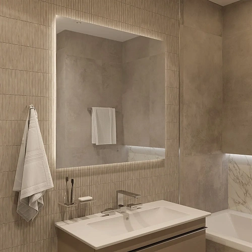 Зеркало DIWO Элиста 100x100 с подсветкой 543499 Зеркало DIWO Элиста 100x100 с подсветкой 543499