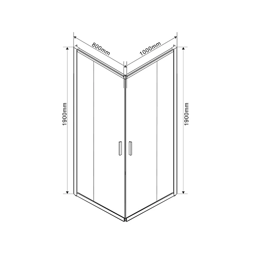 Душевой уголок Vincea Garda VSS-1G8010CLBN 1000x800, брашированный никель, стекло прозрачное Душевой уголок Vincea Garda VSS-1G8010CLBN 1000x800, брашированный никель, стекло прозрачное