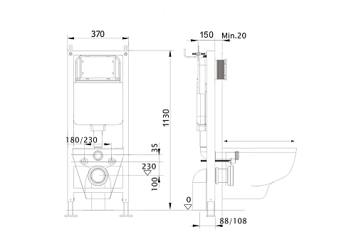 Комплект унитаза SET Aquatek ЛИБЕРТИ-INS17-017 с инсталляцией и сиденьем Комплект унитаза SET Aquatek ЛИБЕРТИ-INS17-017 с инсталляцией и сиденьем