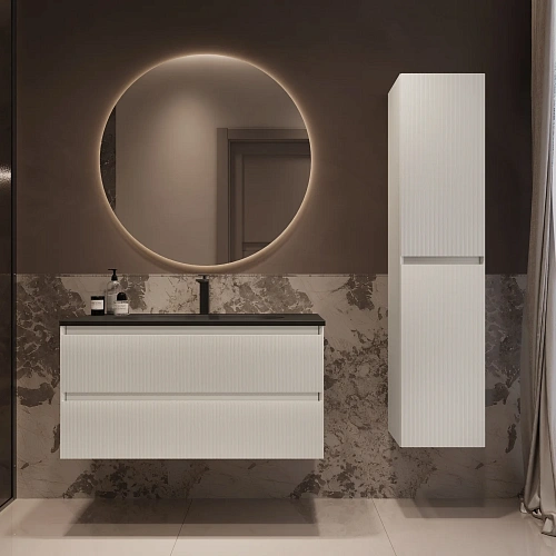 Тумба под раковину Vincea Welle 1000 подвесная, белый матовый софт-тач Тумба под раковину Vincea Welle 1000 подвесная, белый матовый софт-тач