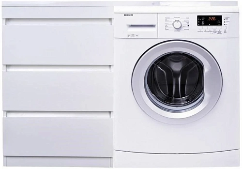 Тумба под раковину Style Line Даллас 130, 3 ящика, Люкс белая СС-00000558 Тумба под раковину Style Line Даллас 130, 3 ящика, Люкс белая СС-00000558