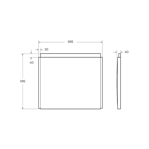Экран для ванны торцевой CEZARES EMP-F-70-SP-W37 685x595 белый Экран для ванны торцевой CEZARES EMP-F-70-SP-W37 685x595 белый