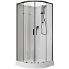 Картинка анонса товара «душевая кабина aquanet passion evo r black 90x90 набор 1 00267256»