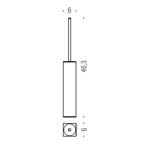 Ершик для унитаза Colombo MiniQ B5006.HPS1 напольный, PVD нержавеющая сталь Ершик для унитаза Colombo MiniQ B5006.HPS1 напольный, PVD нержавеющая сталь