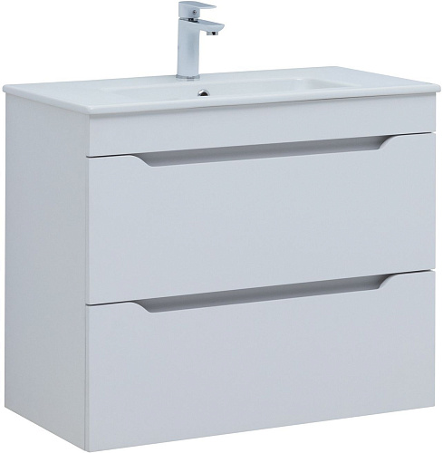 Тумба под раковину Aquanet Практика 80 00347965 белый глянец Тумба под раковину Aquanet Практика 80 00347965 белый глянец