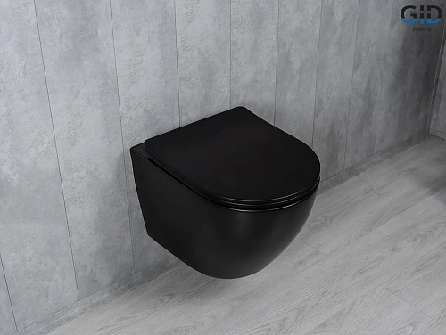 Унитаз подвесной Tornado Gid Tr2122TF-Bm 62261Y черный матовый 49x36x36 с крышкой микролифт Унитаз подвесной Tornado Gid Tr2122TF-Bm 62261Y черный матовый 49x36x36 с крышкой микролифт