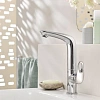 Смеситель для раковины GROHE Eurostyle new с донным клапаном и высоким изливом, хром (23569003) Смеситель для раковины GROHE Eurostyle new с донным клапаном и высоким изливом, хром (23569003)