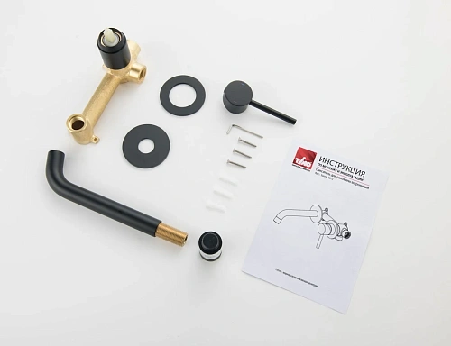 Смеситель для раковины Timo Saona 2372/03SM встраиваемый черный Смеситель для раковины Timo Saona 2372/03SM встраиваемый черный