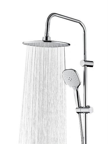 Душевая система Agger Nice A2595000 с изливом, хром Душевая система Agger Nice A2595000 с изливом, хром