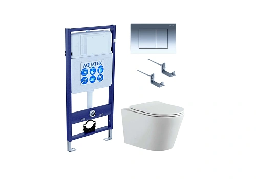 Комплект инсталляции Aquatek Standard INS-0000012 со звукоизоляцией кркпежомом KKI-0000002 клавишей смыва KDI-0000010 унитазом ВЕГА AQ1905-00 с сиденьем микролифт Set Aquatek ВЕГА-010 4в1 Комплект инсталляции Aquatek Standard INS-0000012 со звукоизоляцией кркпежомом KKI-0000002 клавишей смыва KDI-0000010 унитазом ВЕГА AQ1905-00 с сиденьем микролифт Set Aquatek ВЕГА-010 4в1