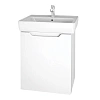 Тумба под раковину DREJA MINI, 50 см, подвесная/напольная, 1 дверца, белый глянец 99.1201 Тумба под раковину DREJA MINI, 50 см, подвесная/напольная, 1 дверца, белый глянец 99.1201