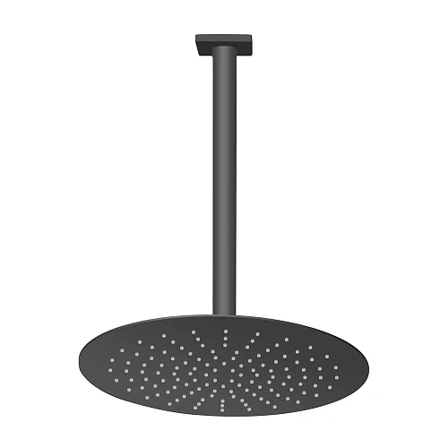 Верхний душ CEZARES CZR-B-TDDR-30/30-NOP круглый, диаметр 30 см, с потолочным изливом 30 см, нержавеющая сталь, черный матовый Верхний душ CEZARES CZR-B-TDDR-30/30-NOP круглый, диаметр 30 см, с потолочным изливом 30 см, нержавеющая сталь, черный матовый