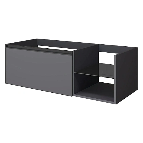 Тумба под раковину Armadi Art QUATRO 6 120см (80+40) ANTHRACITE профиль ANTHRACITE 790-M6-120-A-A антрацит Тумба под раковину Armadi Art QUATRO 6 120см (80+40) ANTHRACITE профиль ANTHRACITE 790-M6-120-A-A антрацит