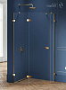 Картинка анонса товара «душевой уголок new trendy avexa gold brushed l 100x80x200 exk-3860 брашированное золото»