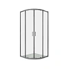 Душевой уголок Aquatek AQ.RO.090.1GM стекло прозрачное 1/4 круга, двери раздвижные, 200x90x90 см, профиль оружейная сталь Душевой уголок Aquatek AQ.RO.090.1GM стекло прозрачное 1/4 круга, двери раздвижные, 200x90x90 см, профиль оружейная сталь
