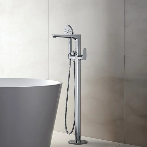 Смеситель для ванны Aquatek БЕТТА AQ1145CR Хром, напольный Смеситель для ванны Aquatek БЕТТА AQ1145CR Хром, напольный